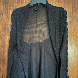 Rock & Republic Open Sparkle Chain Cardigan Small